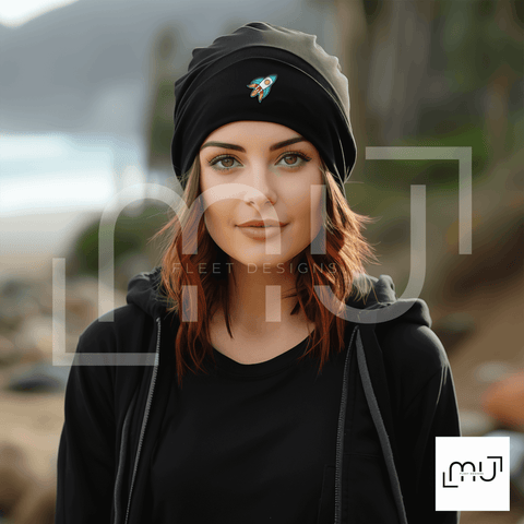 Black Beanie Mockup 009