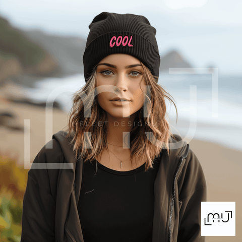 Black Beanie Mockup 008