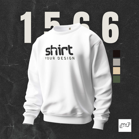 Comfort Colors 1566 Mockup 001 | White Sweatshirt