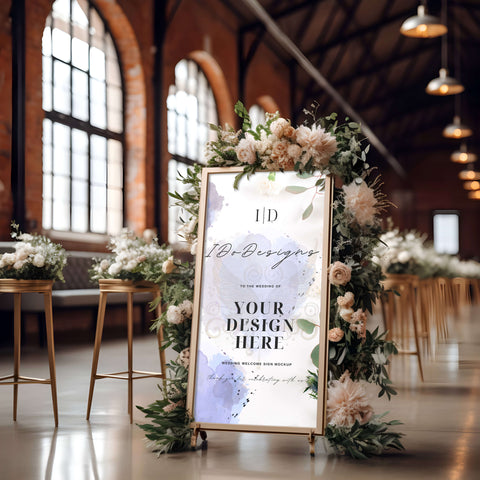 Wedding Welcome Sign Template 018