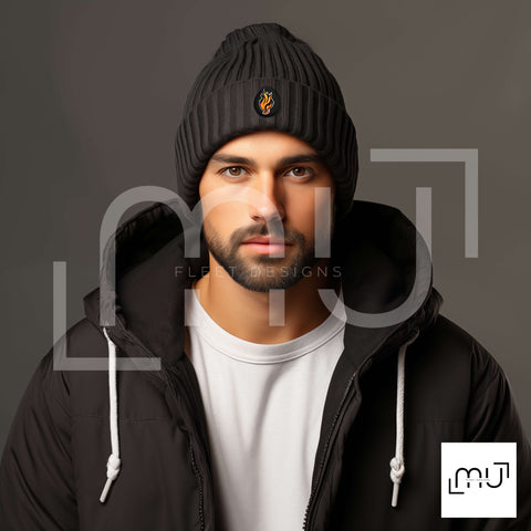 Black Beanie Mockup 001